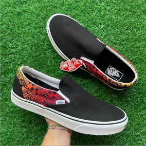 Vans Classic Slip On Logo Flame