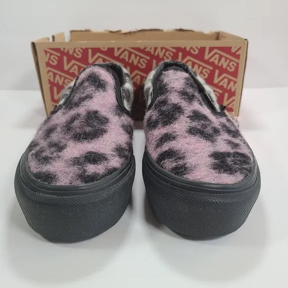 Vans Classic Slip-On Platform Mix Leopard Multi Black Sneakers Women’s Size 5