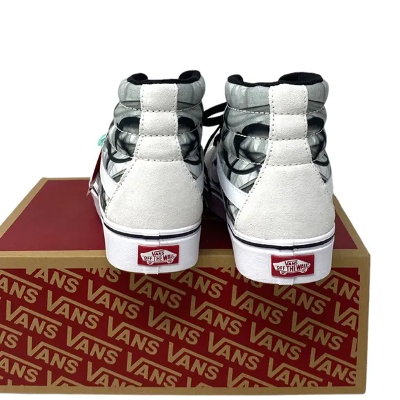 VANS ComfyCush Sk8-Hi Shoes Skate White Canvas Suede Women's Size VN0A7TNOYB2