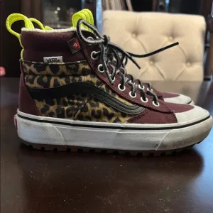 Vans Custom Made Leopard High-Top Sneakers women’s 6.5, men’s 5.0