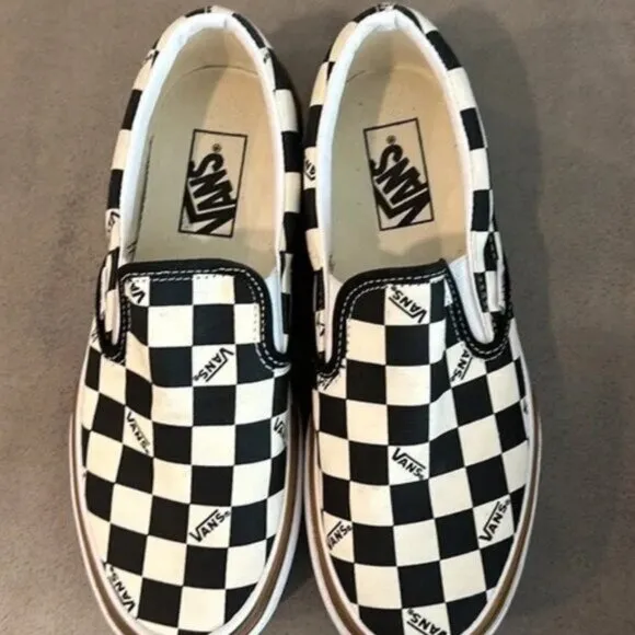 ⚛️⚛️⚛️VANS Era Stacked Checkerboard Slip On Canvas Shoes⚛️⚛️⚛️