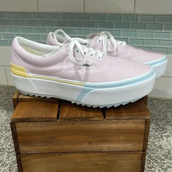 Vans Era Stacked pastel platform sneakers