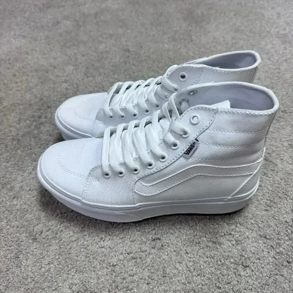 Vans Filmore Sneakers Hi Tapere White Canvas Platform Women's Size 8 New