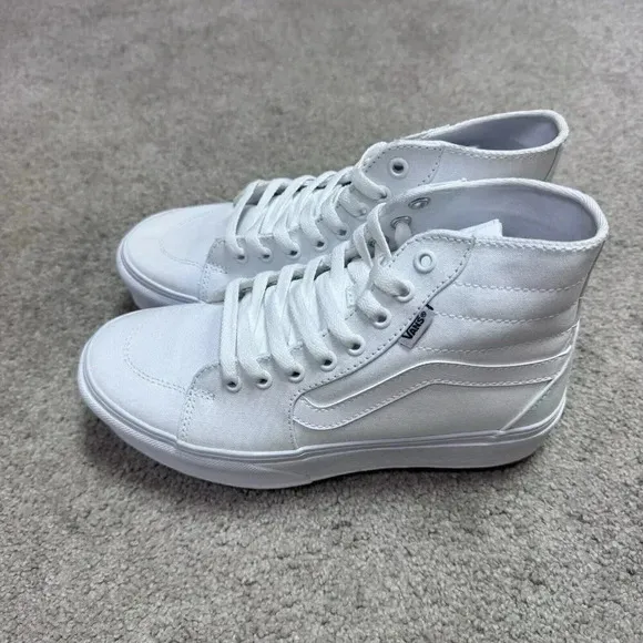 Vans Filmore Sneakers Hi Tapere White Canvas Platform Women's Size 8 New