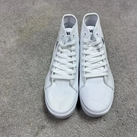 Vans Filmore Sneakers Hi Tapere White Canvas Platform Women's Size 8 New
