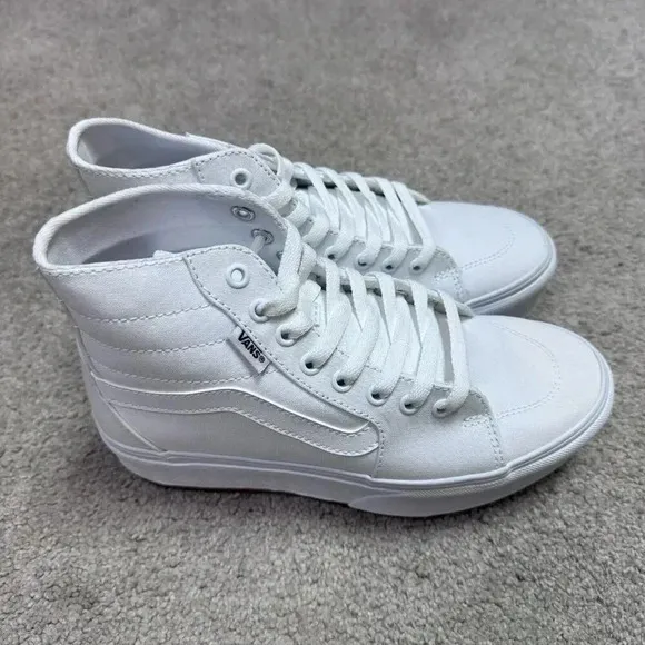 Vans Filmore Sneakers Hi Tapere White Canvas Platform Women's Size 8 New