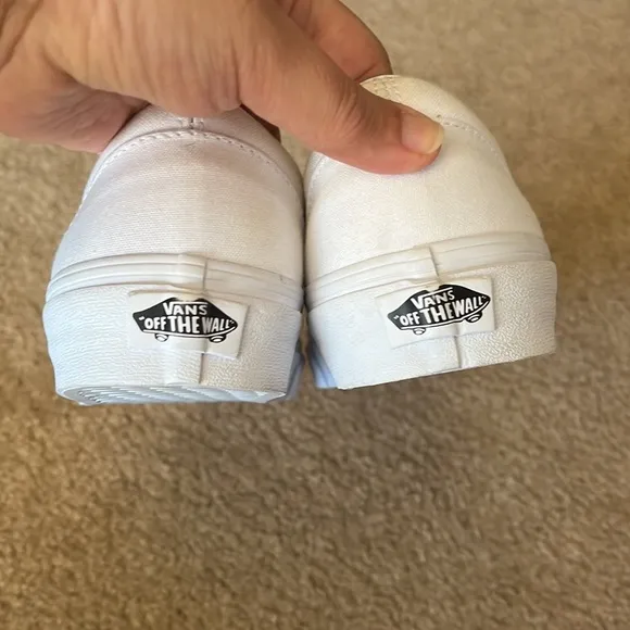 Vans hand painted snake and frog slip on shoes.