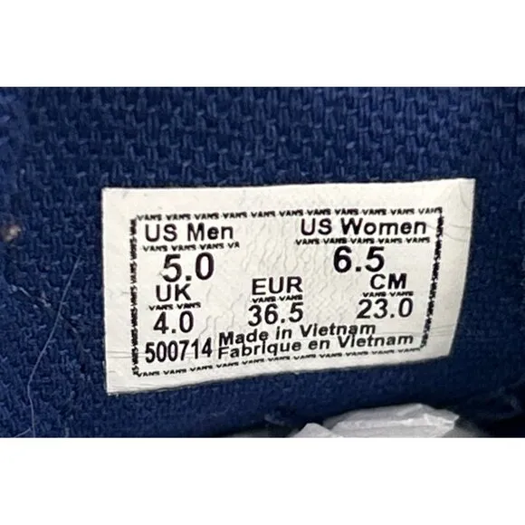 Vans Harry Potter Authentic Ravenclaw Checkered Canvas Shoes Mens 5‎ Womens 6.5