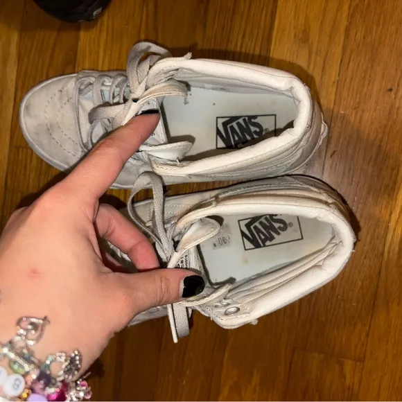Vans High-Top Sneakers - White and Black