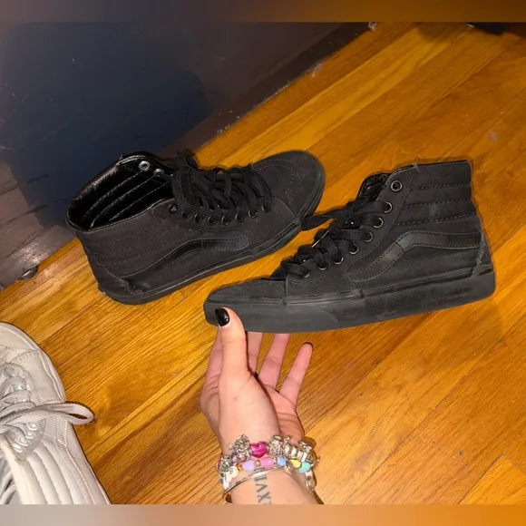 Vans High-Top Sneakers - White and Black