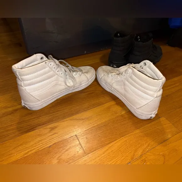 Vans High-Top Sneakers - White and Black