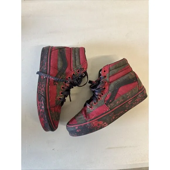 Vans House Of Terror Nightmare On Elm Street Freddy Krueger M/5.5 W/7