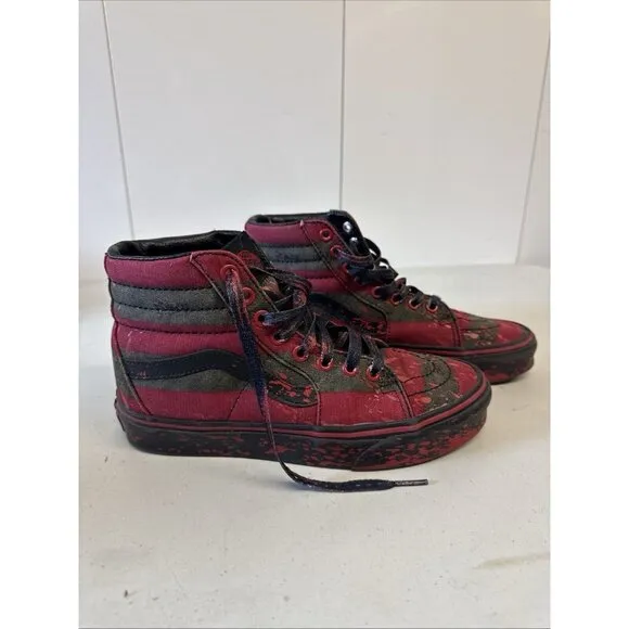 Vans House Of Terror Nightmare On Elm Street Freddy Krueger M/5.5 W/7