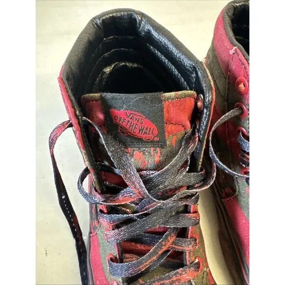 Vans House Of Terror Nightmare On Elm Street Freddy Krueger M/5.5 W/7