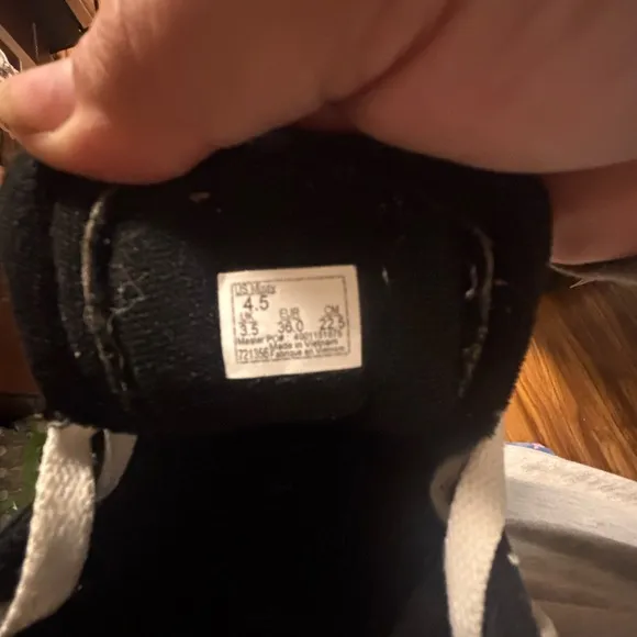 Vans Kids Black Checkered High-Top Sneakers