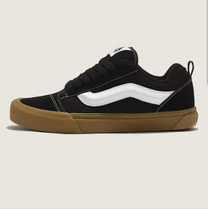 Vans Knu Skool Shoes Black/White/Gum Soles