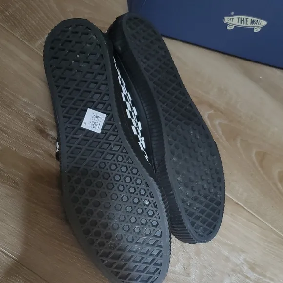 Vans Mary Janes Black and White Checkered Shoes