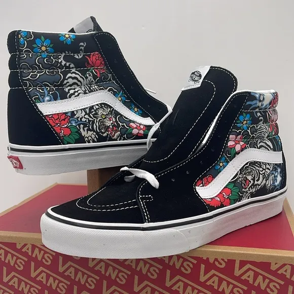 Vans Men’s High-Top Sneakers Sk8-HiTiger Floral Multi/True WhiteVN000BW76GL…