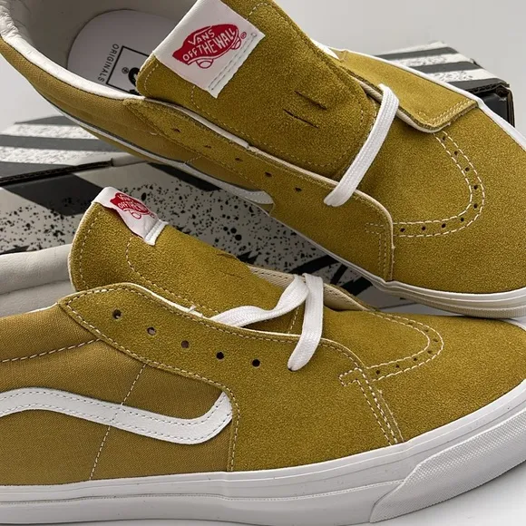 Vans Men’s Mustard High-Top 0g Sk8-Mid LxSuede/Canvas Tobacco/WhiteVN0A4BVCN2X