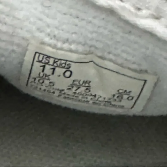 Vans Off The Wall Sneakers Kids 11 Light Gray Suede Hi Top Sk8 Back Zip
