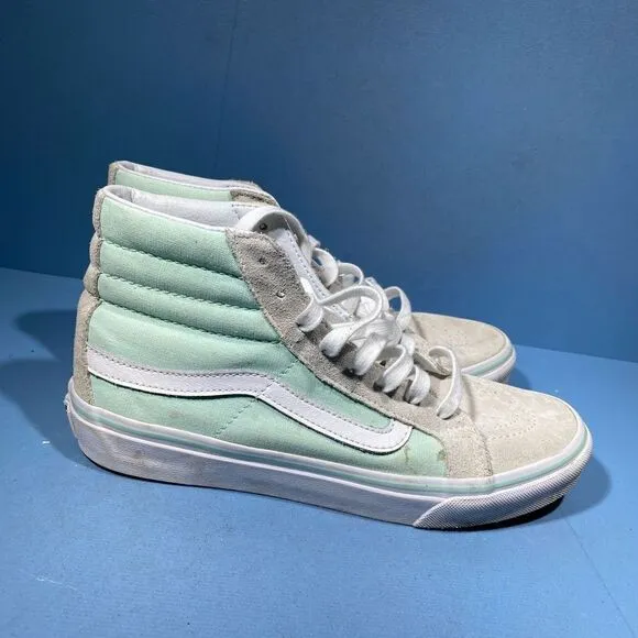 Vans Off The Wall Sk8 hi High Top Ripped Aztec Pattern Sneakers M Sz 7 W 8,5