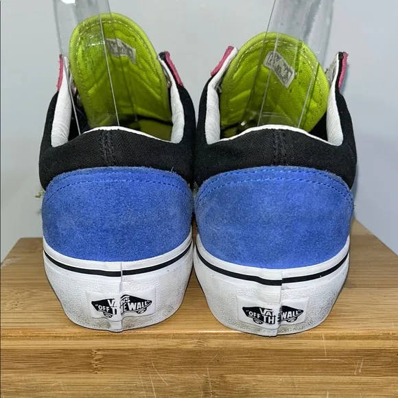 Vans Old Skool Platform Multicolor Slip-On Sneakers (JS6-7)