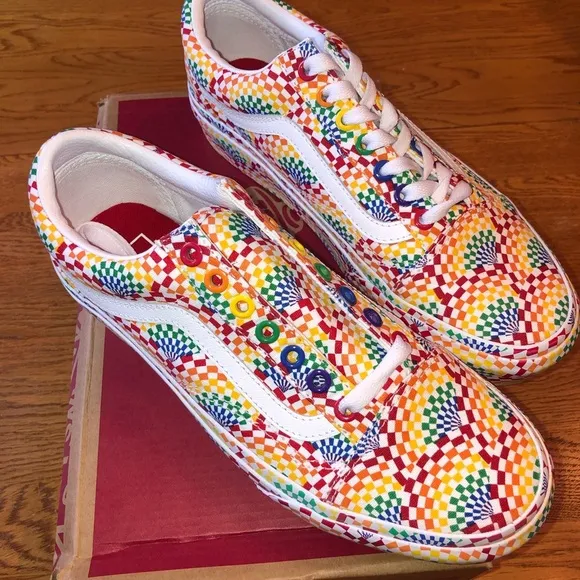Vans Old Skool Pride Platform Shoes Sneakers