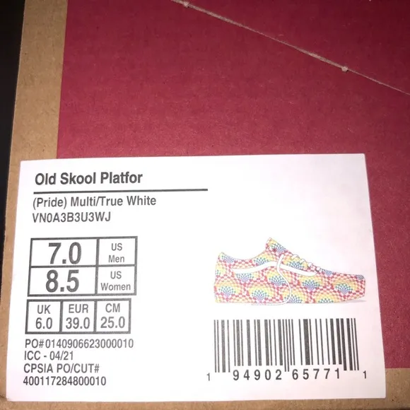Vans Old Skool Pride Platform Shoes Sneakers