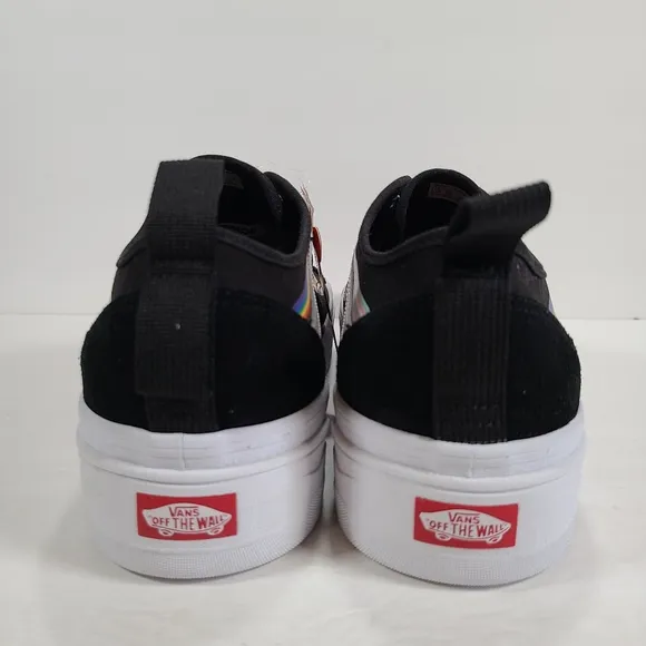 Vans Old Skool Sentry Pride Black White Platform Sneakers Men Size 12