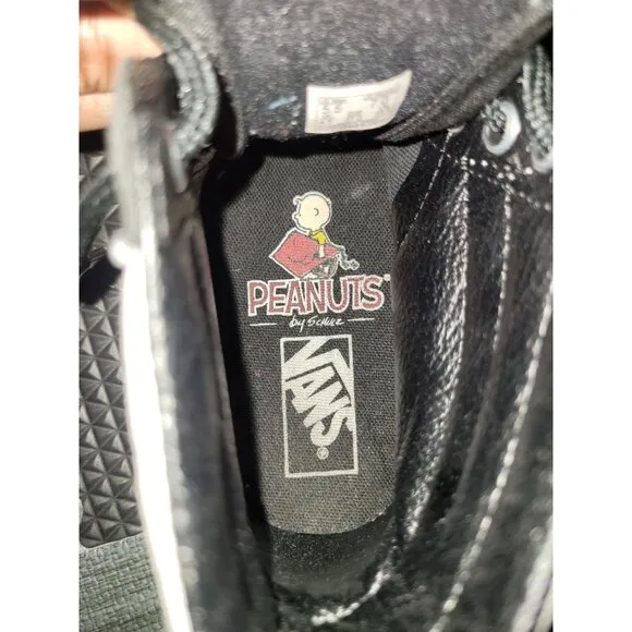 Vans Peanuts X Sk8 High Charlie Kite High Top Sneakers Women 7 Men 5.5