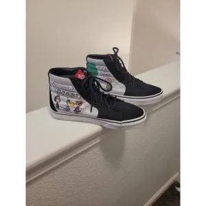 Vans Peanuts X Sk8 High Charlie Kite High Top Sneakers Women 7 Men 5.5