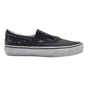 Vans Sequin Slip On Black Sneakers Shoes Size 6