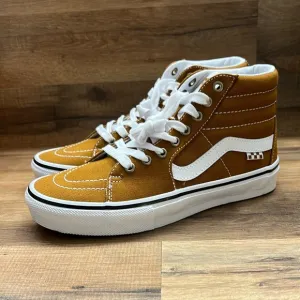 VANS SK 8 Mustard High-Top Sneakers with White Accents