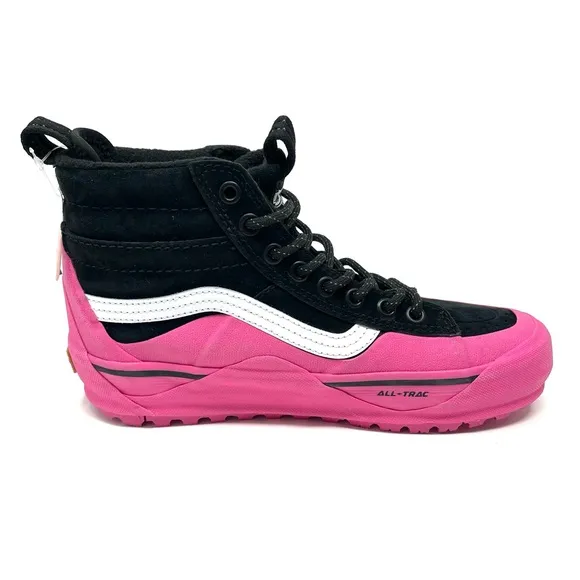 VANS SK8 Hi Dip MTE-2 Hiking Boots Women's SIZE 6.5 Pink Black Suede Duck Shoes