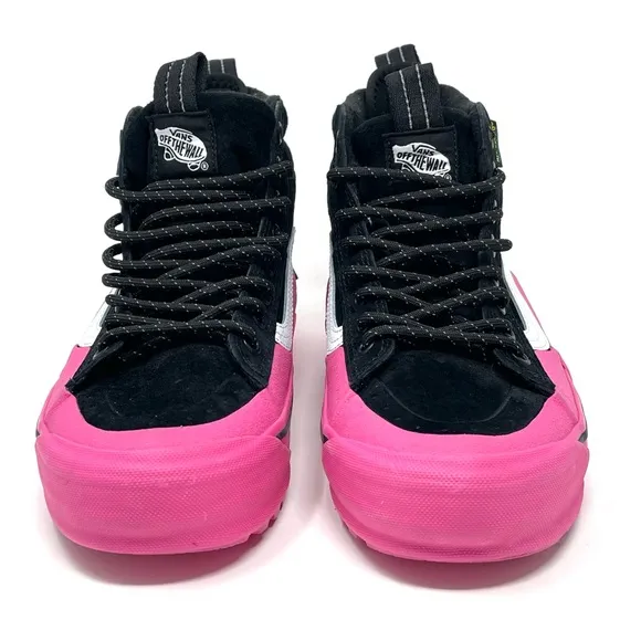 VANS SK8 Hi Dip MTE-2 Hiking Boots Women's SIZE 6.5 Pink Black Suede Duck Shoes