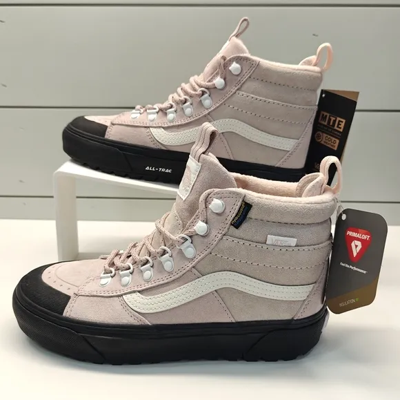 Vans SK8-Hi DR MTE-2 Rose Smoke All-Trac Weatherproof Comfy Warm Shoes Women 7.5