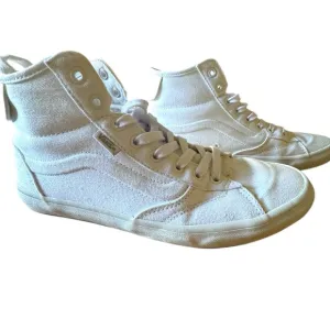 Vans Sk8 - Hi High-Top Sneakers in White Canvas