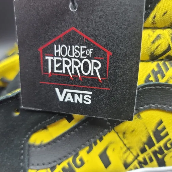 Vans Sk8-Hi House of Terror The Shining 2021 Men's Shoes Size 9 Black Yellow New