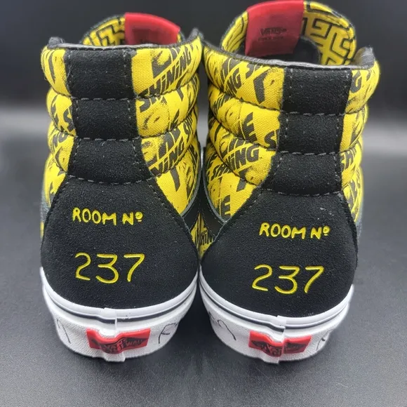 Vans Sk8-Hi House of Terror The Shining 2021 Men's Shoes Size 9 Black Yellow New