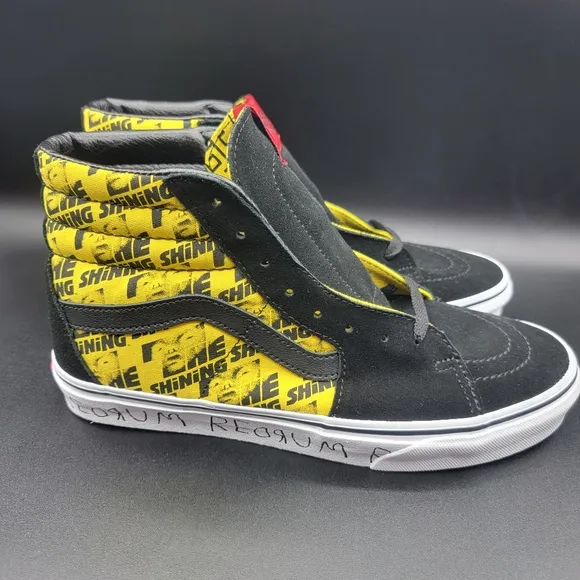 Vans Sk8-Hi House of Terror The Shining 2021 Men's Shoes Size 9 Black Yellow New