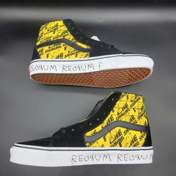 Vans Sk8-Hi House of Terror The Shining 2021 Men's Shoes Size 9 Black Yellow New