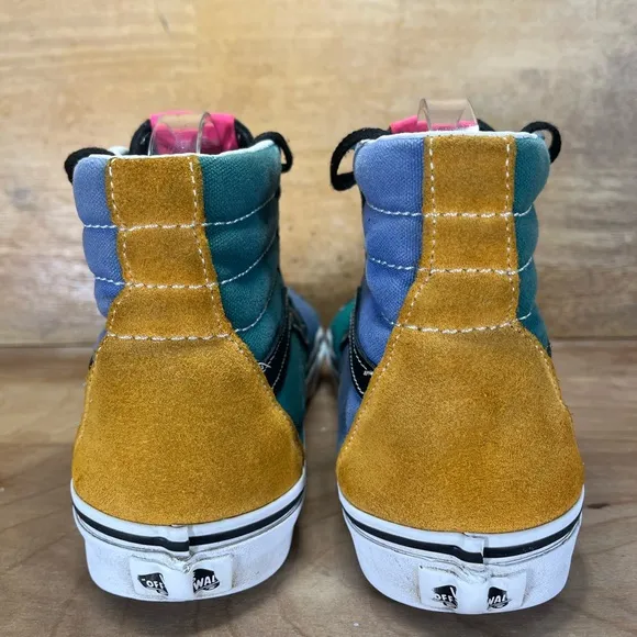 VANS Sk8 Hi Mix &amp; Match SUEDE/Canvas Womens Size 9.5 Shoes Sneakers Multicolor