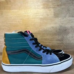 VANS Sk8 Hi Mix &amp; Match SUEDE/Canvas Womens Size 9.5 Shoes Sneakers Multicolor