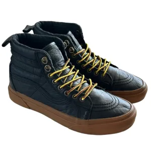 Vans Sk8-Hi MTE Black Gum Leather Men's Sneakers Size 6.5 Men 8 Women