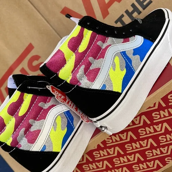 Vans Sk8-Hi Platform 2 After Dark Camo/True White WMNS