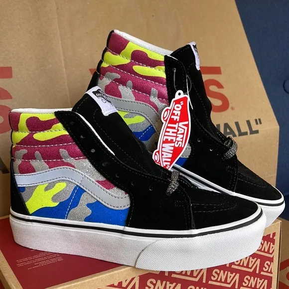 Vans Sk8-Hi Platform 2 After Dark Camo/True White WMNS