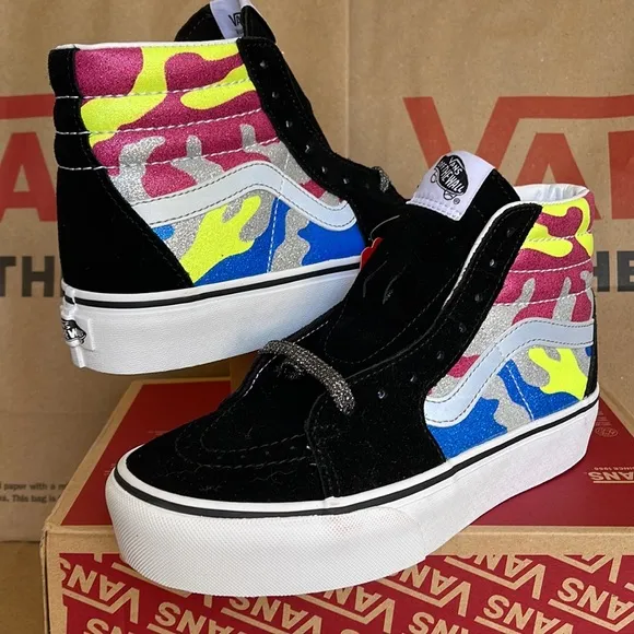Vans Sk8-Hi Platform 2 After Dark Camo/True White WMNS