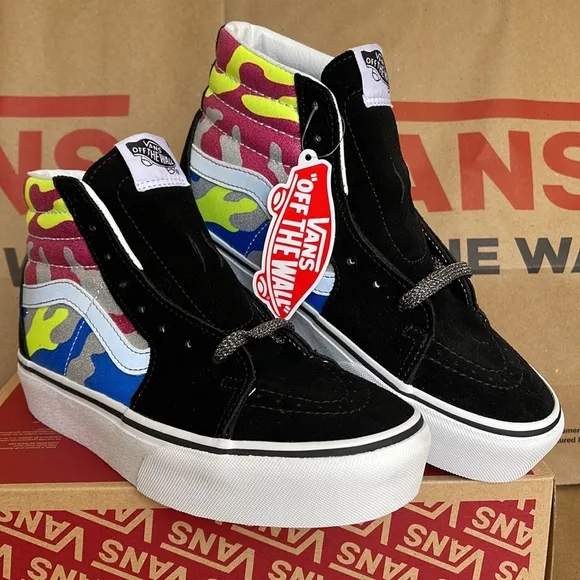 Vans Sk8-Hi Platform 2 After Dark Camo/True White WMNS
