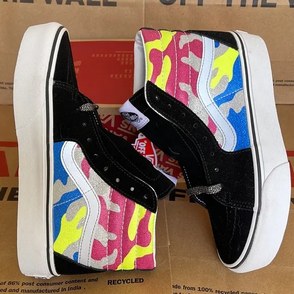 Vans Sk8-Hi Platform 2 After Dark Camo/True White WMNS