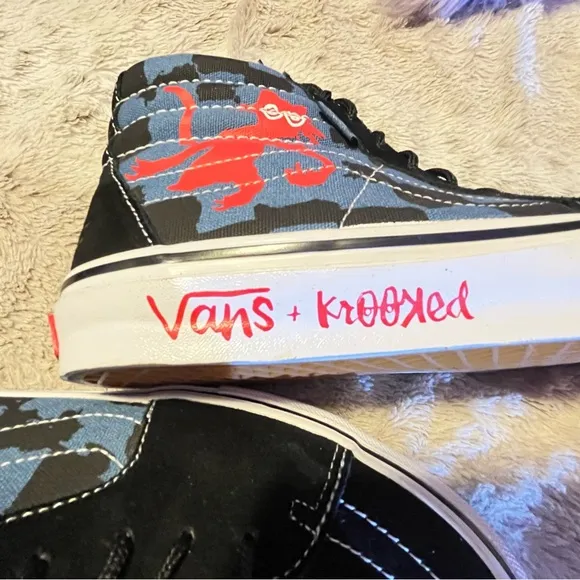 Vans Sk8-Hi Sneakers -Krooked by Natas ..Ray Barbie